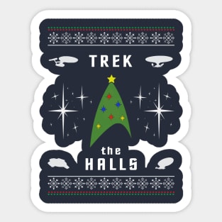 Trek the Halls Sticker